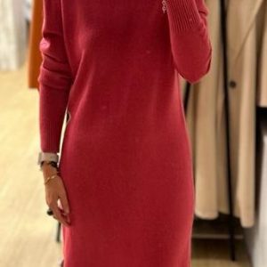 Vestido punto rosa