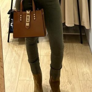 Pantalón vestir pitillo verde