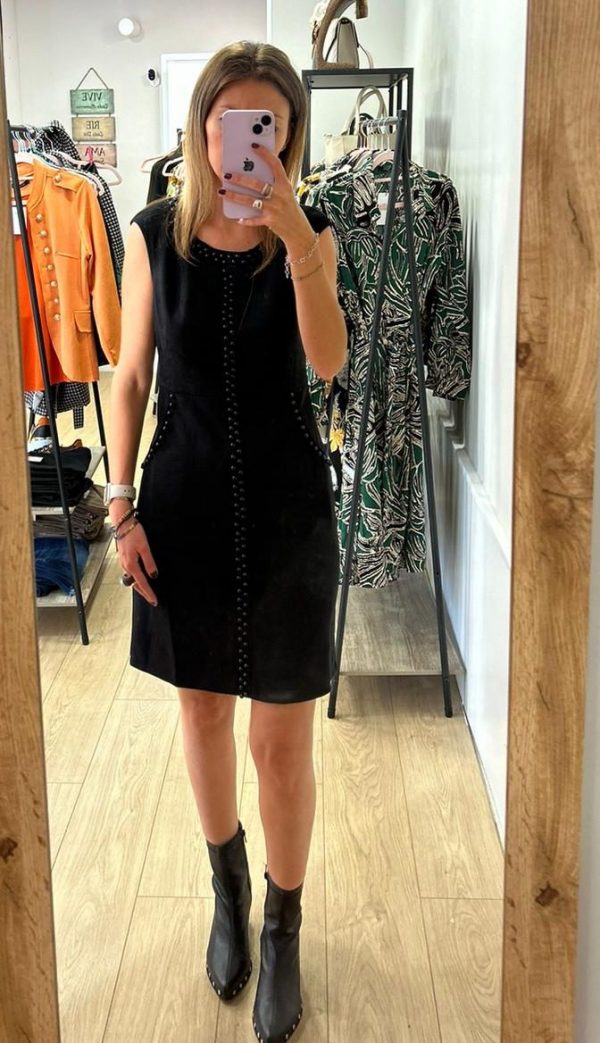 Vestido antelina negro