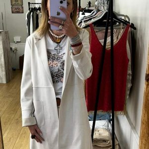 CHAQUETA BLANCO ROTO T/UNICA