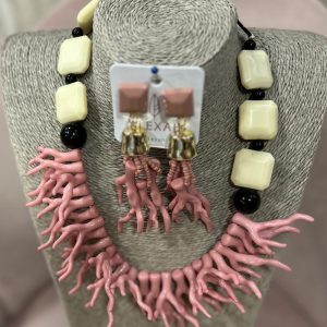 Collar mare rosa