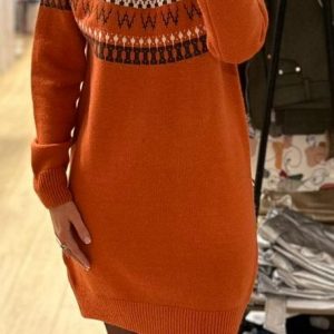 VESTIDO LANA NARANJA